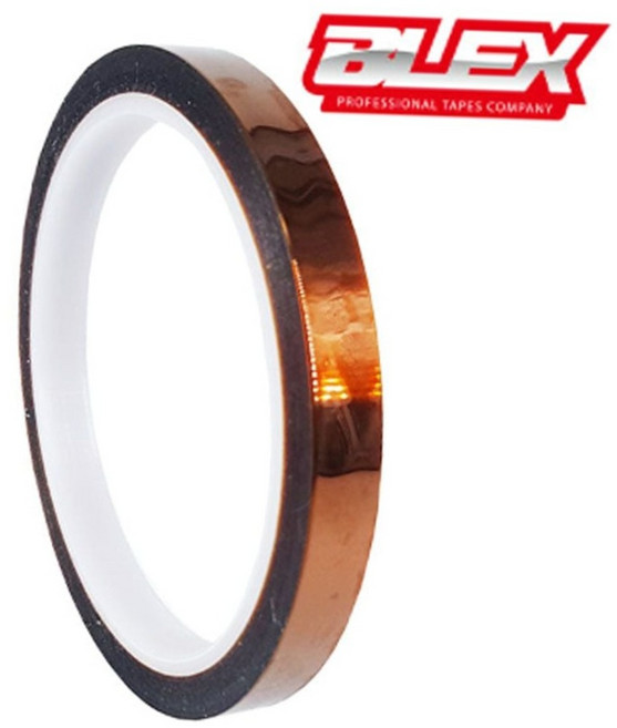 blex 내열 캡톤 테이프 5mm x 33m 고온 마스킹 폴리이미드 단면 절연 pcb