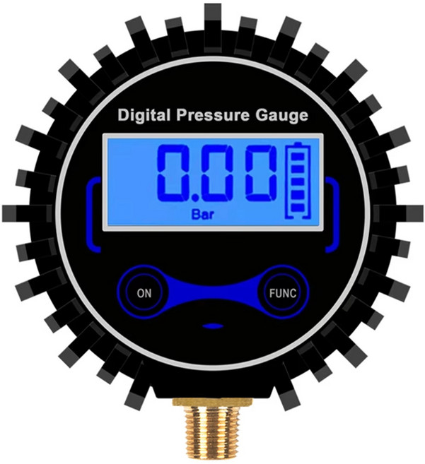 0-200PSI LCD 디지털 타이어 압력 게이지 자동차 자동 오토바이 타이어 에어 PSI 미터, 비, 블랙 &amp; 블루