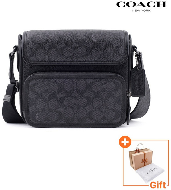 [국내백화점A/S] 코치 크로스백 남성 명품 가죽 미니백 여행용 크로스 메신저백 설리번 플랩백
