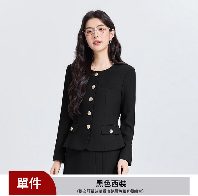 白領職業西裝套裝女夏季薄款職場正裝西服外套