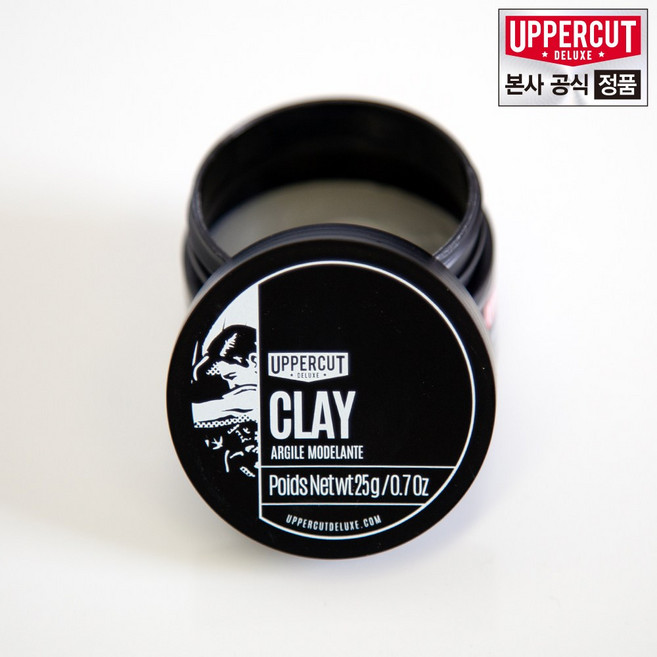 어퍼컷디럭스 클레이(Clay) 수성포마드 미디움 사이즈 여행용 - 25g, 1개