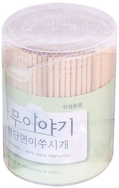 (set)나무이야기 원형 단면 이쑤시개(500개입) 10개