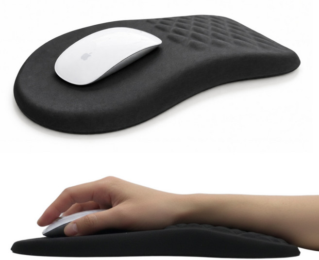 코코도 손목보호 마우스패드 팜레스트, 1개, 블랙