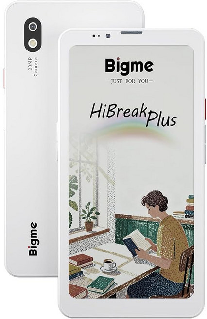 스타일러스 및 케이스가 포함된 Bigme HiBreak Plus 6.13인치 컬러 전자책 리더 4+64GB Android 14 OS 4G 듀얼 SIM 스마트폰