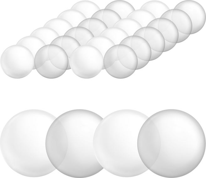베베아인 아기 볼풀공 8.5cm 국산 KC, 00.화이트투명(화이트+투명) 60개