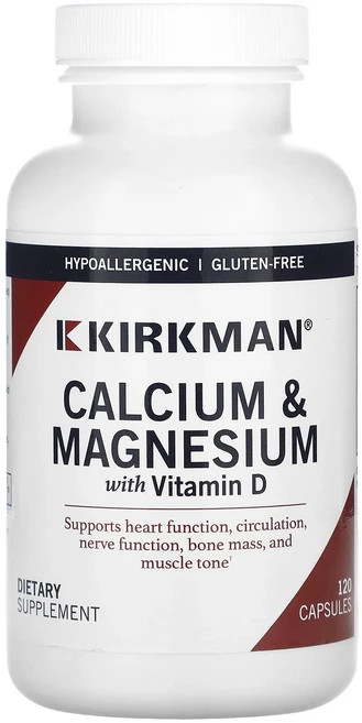 Kirkman Labs 칼슘 및 마그네슘 비타민D 함유 캡슐 120정, KirkmanLabs칼슘및마그네슘비타민D함유캡슐120정, 1개 - 쿠팡