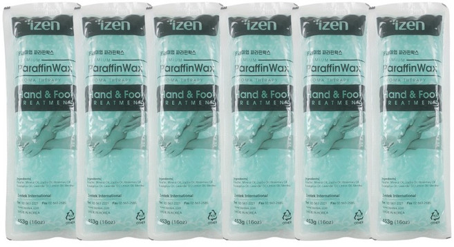 국산 유럽산 원료로 만든 의료용 파라핀 왁스 용액 촛농 촛물 통증 완화 병원용 가정용 리필용 6개, 12개