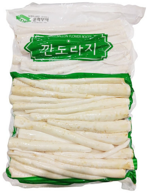 운학무역 운학 깐도라지 2Kg 2팩 탈피 수입산 중국산 정과용 통도라지 채도라지 이강산닷컴, 2개