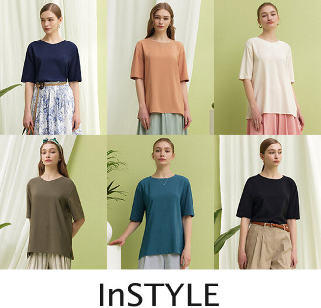 [인스타일][런칭 69 900원] 인스타일 반전 티블라우스 6종 25SS
