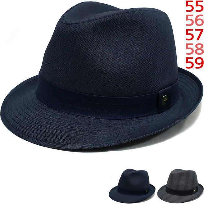 이럭셔리클럽 피에르가르뎅 체크 중절모 페도라 햇 봄 여름 가을 신사 모자 선물용 중절모자-CAP250828