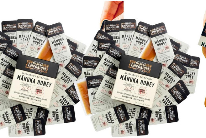 Manuka Emporium Raw Manuka Honey Packets UMF 10+ 마누카 엠포리움 생 마누카 꿀 미니팩 UMF 10+ MGO 263+ 24개입 120g, 2개