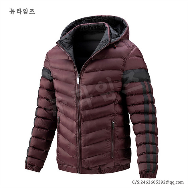 바람막이 자켓 8호 남자 추동 후드 패딩 블루종 점퍼 YD 뉴타임즈 M229Y787