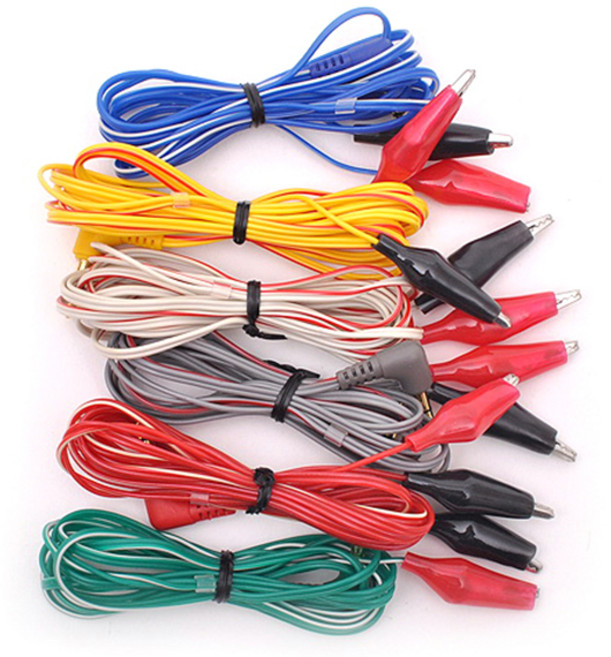 [스트라텍] 침전기자극기 STN-330 소모품 전침선 케이블 집게형 - 1조(6줄)