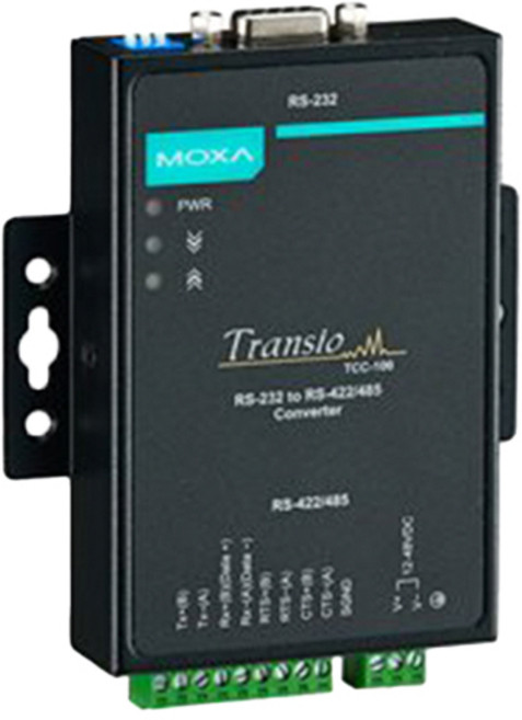 昌運監視器 MOXA TCC-100I 工業級 RS-232 轉 RS-422/485 串列至串列轉換器, 1個