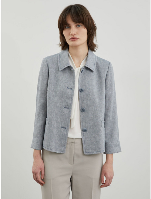 [여성/올리비아로렌] 네츄럴한 터치감의 린넨 혼방 크롭자켓 VOCFU4M3231