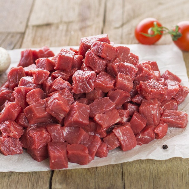 황금한우 한우 부채살 등 구이 등심 불고기 국거리 소량 골라담기, 1개, 08_국거리 200g