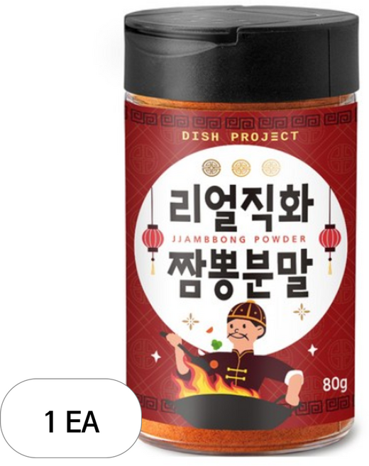 디쉬프로젝트 리얼직화 짬뽕분말, 80g, 1개
