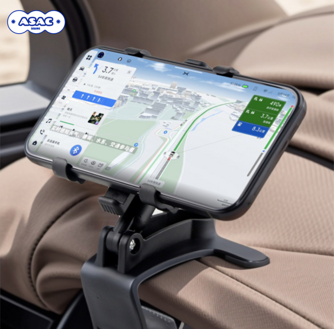 차량 계기판 핸드폰 거치대 아삭스퀘어, 블랙, 1개