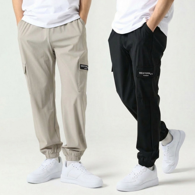 오로꼬 1+1 남자 아이스 조거팬츠 냉감 여름 바지