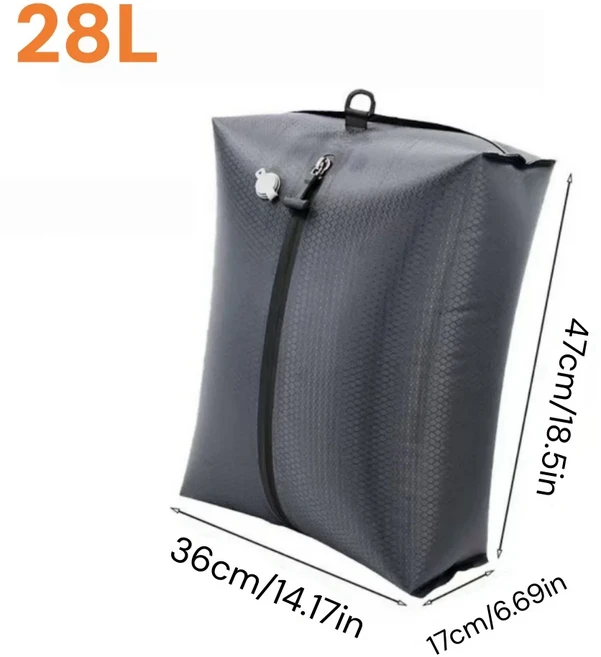 여행용 압축 패킹 가방 진공 정리용 보관 큐브 공간 절약, 28L, 2Pcs, 2개