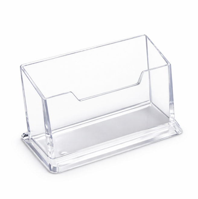 투명 아크릴 명함 거치대 사무실 매장 명함꽂이 명함 보관함 디스플레이 스탠드, 1개, 1단