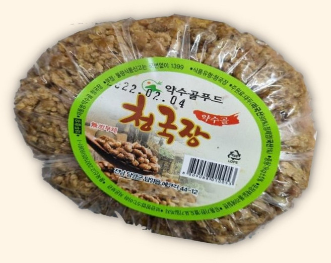 방부제없는 맛있는 발효청국장 찌개용 전통청국장 1kg, 1개
