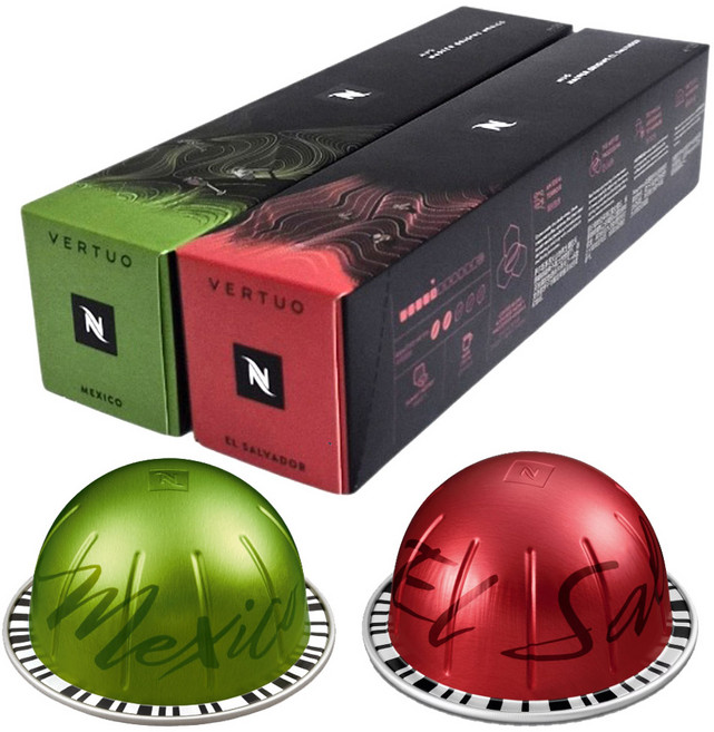 [버츄오 싱글오리진] 네스프레소 캡슐커피 머그샷 (멕시코 로부스타 & 엘살바도르 아라비카) 머신세정제 증정, 1개, 1개입, 250g