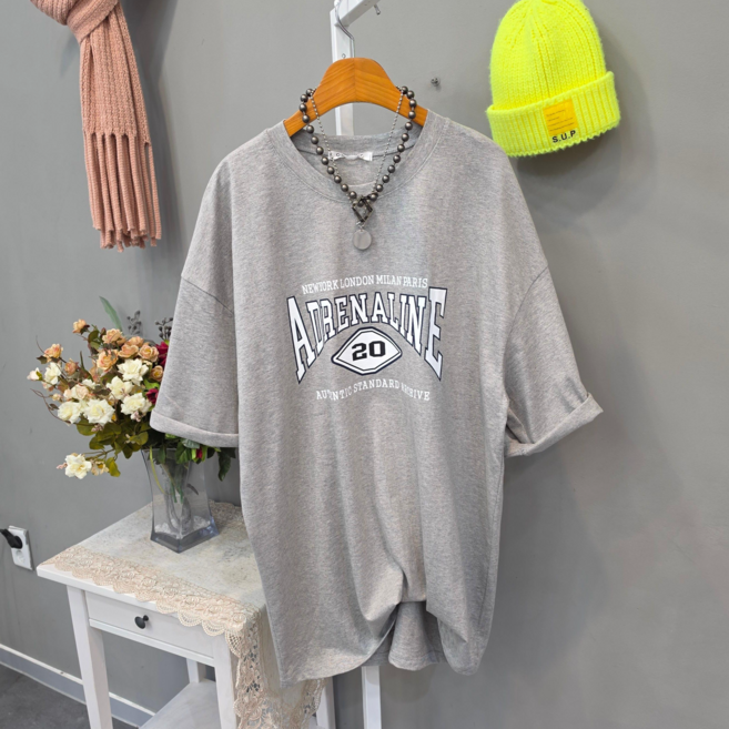 아드레날린 롱박스 반팔티셔츠