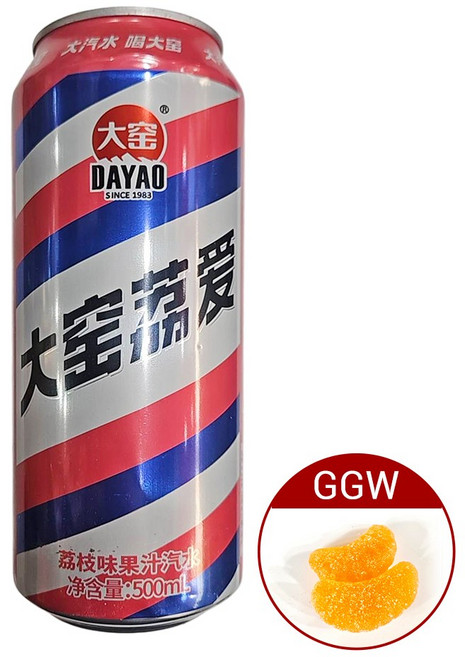 가가왕 중국식품 다요 리치맛 탄산 음료 사이다 빅사이즈 옛날 사이다 맛, 1개, 500ml