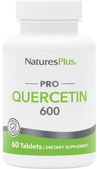 네이처스 플러스 PRO 쿼세틴 600mg - 60정 비GMO 비건 및 글루텐 프리 60회 제공, 1 - 쿠팡