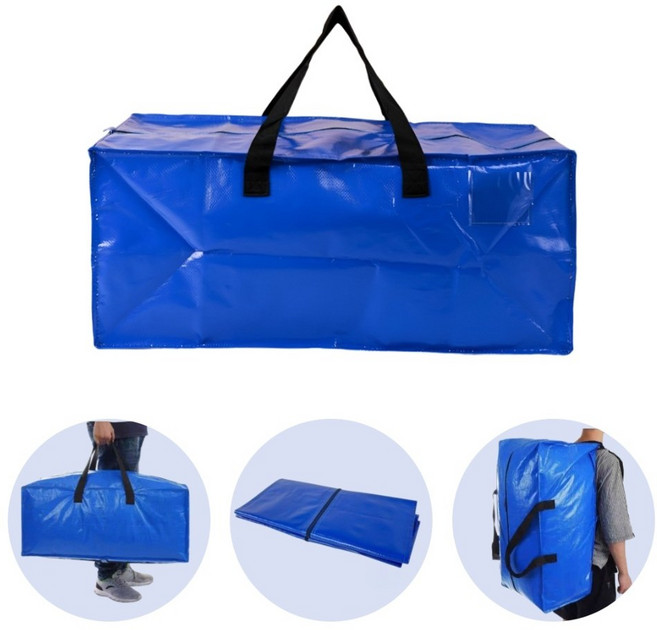 데이더봄 여행 캠핑 이사 타포린 가방 타포린백, 1개, 1단, 블루