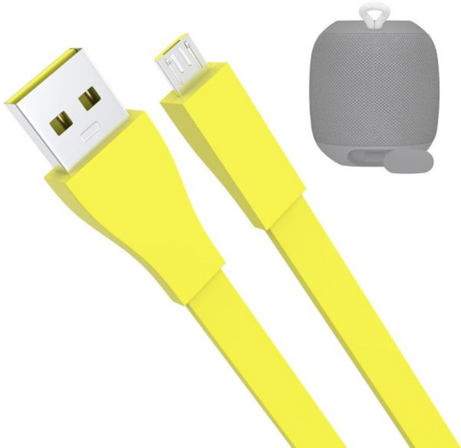 Lusgawer 교체 USB 붐 충전 케이블 충전기 코드 와이어 얼티밋 이어스 UE 원더붐 3 메가붐 블라스트 메가블라스트 롤 스피커 흰색 와 호환됩니다, Yellow