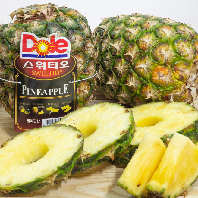 돌 스위티오 파인애플 2kg 4kg 6kg 12kg 내외 필리핀, 1개, 돌 스위티오 2kg내외 / 1입