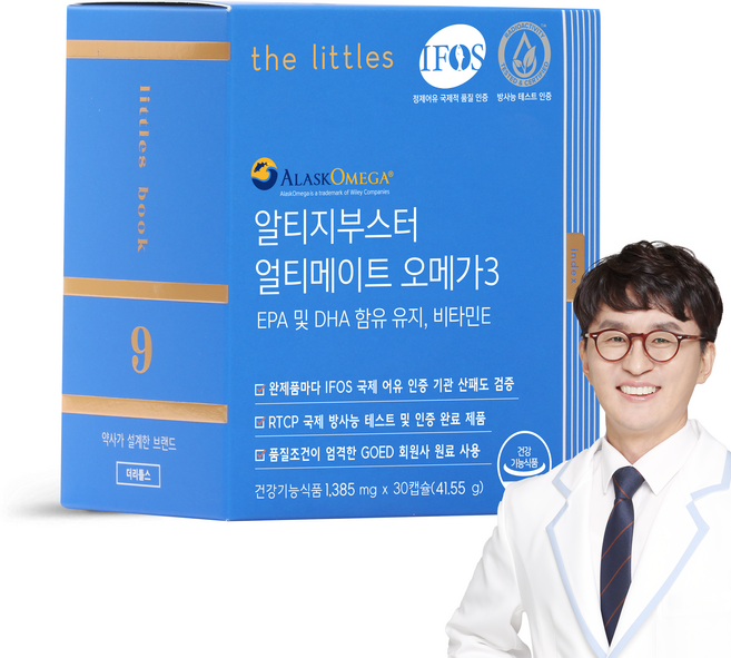 더리틀스 알티지부스터 얼티메이트 오메가3, 30정, 41.55g, 1개