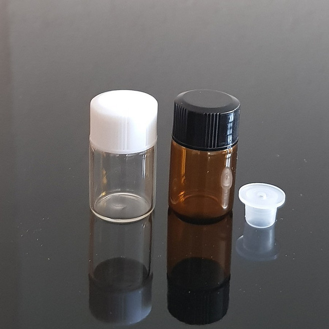 스윗바틀 2ml 미니 오일 드로퍼, 1개, 투명병/검정캡