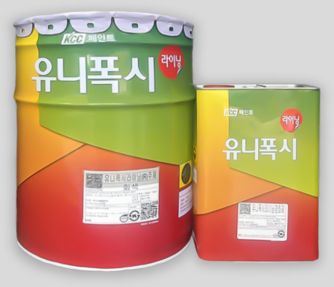 KCC페인트 유니폭시 라이닝 24kg 녹색/회색 에폭시 실내 바닥재 페인트, 1개, 회색