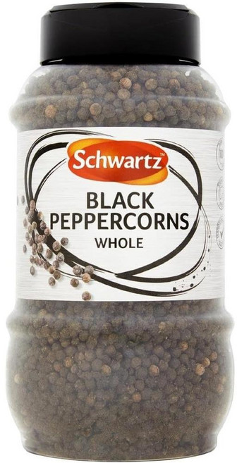 영국 슈왈츠 Schwartz Whole Black Peppercorns 홀 블랙 페퍼콘 통후추 시즈닝, 6개, 460g
