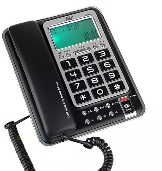 유선전화기 DT-911발신자표시헤드셋겸용빅버튼, 단품