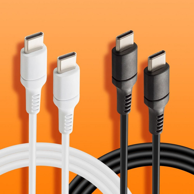 max 35w c-to-c 초고속 급속충전케이블 1.5m 3m c타입 c타입케이블 c타입충전케이블, C-to-C 1.5m 블랙, 1개, C-to-C 3m 화이트