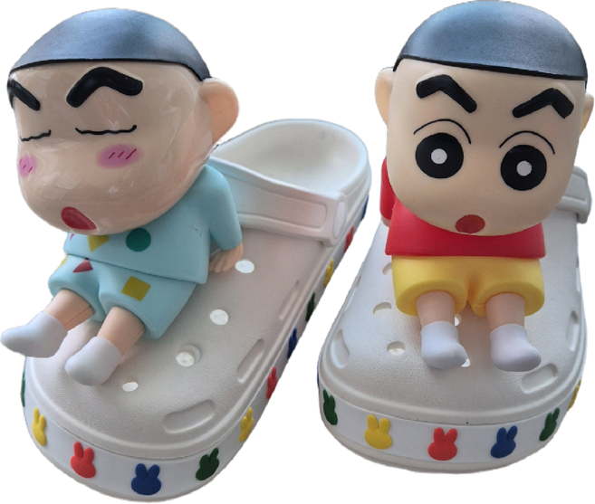 못말리는 빅사이즈 짱구 파츠 (호환 가능) 샌들 실내화 꾸미기