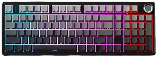 AULA F99 프로 유무선 블루투스 게이밍 기계식 키보드, 라이트 스타리 스카이, 퍼플축