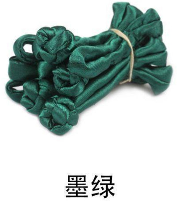 傳統服飾盤扣 釦子, 墨綠