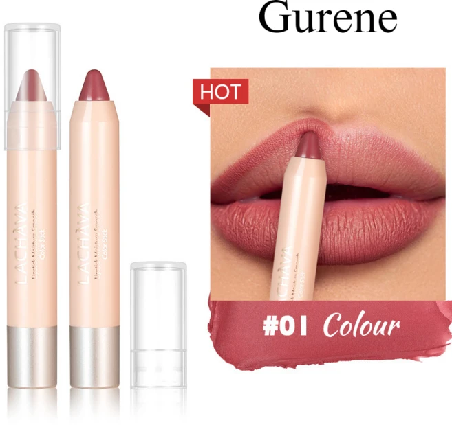 [Gurene] 오버립 완성! 안지워지는 매트 립 펜슬 립라이너 스머징 벨벳 립스틱 지속력 좋은 틴트, #1, 1개 - 쿠팡