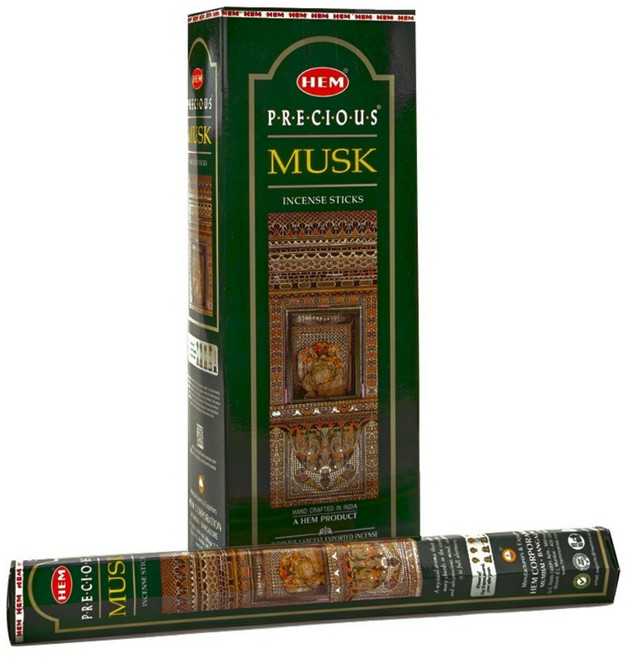 HEM 인센스스틱 6팩 세트 120개입, 프레셔스 머스크