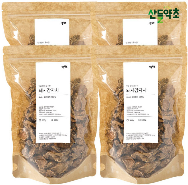산들약초 국산 구수한 볶은 돼지감자차 300g 뚱딴지, 국산 볶은 돼지감자, 4개