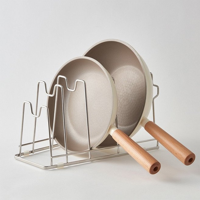 한샘 SOK 올스텐 후라이팬 정리대 스탠딩형 거치대 정리함, 1개