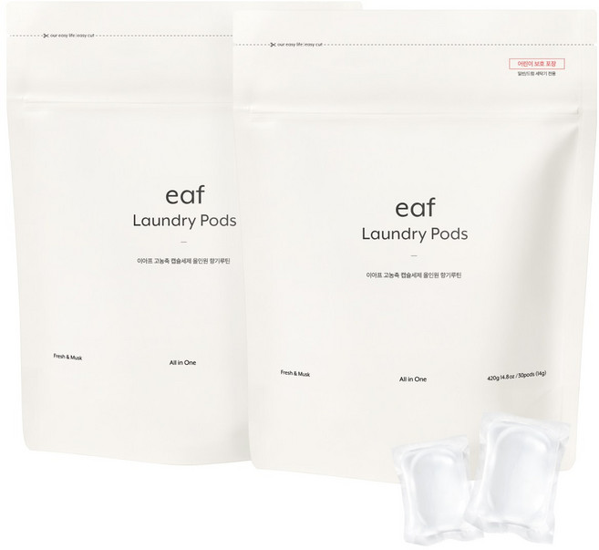 이아프 고농축 캡슐세제 올인원 향기루틴, 30개입, 2개