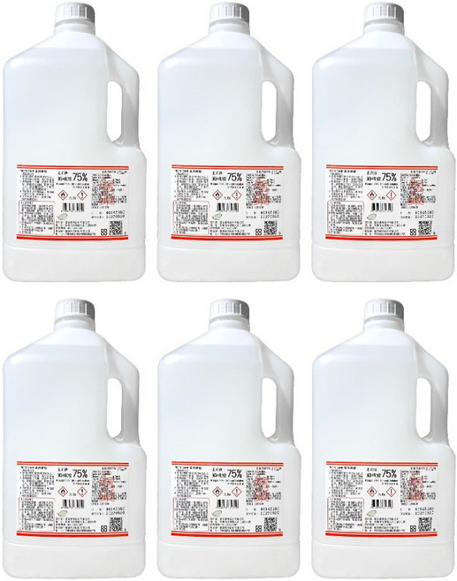 克司博 75% 酒精液 4000ml, 6個