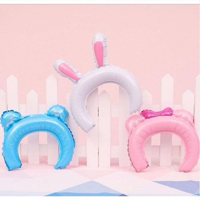 유치원 어린이집 생일파티 동물 머리띠 풍선 촬영 소품 꾸미기, 1개, 미키마우스