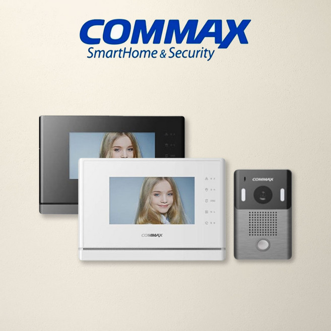 코맥스 인터폰교체 비디오폰 4선식 아날로그 CAV-70Y 아파트 주택 현관 설치 초인종포함세트, C지역(설치의뢰), 화이트